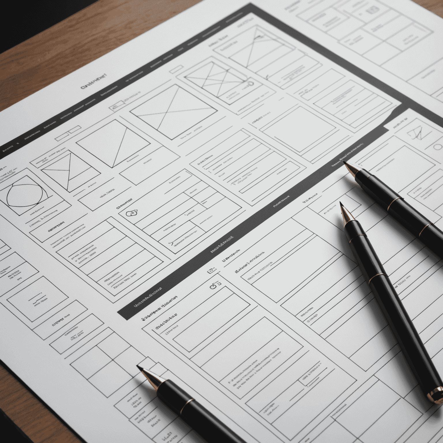 Imagen de wireframes y prototipos de diseño de interfaz